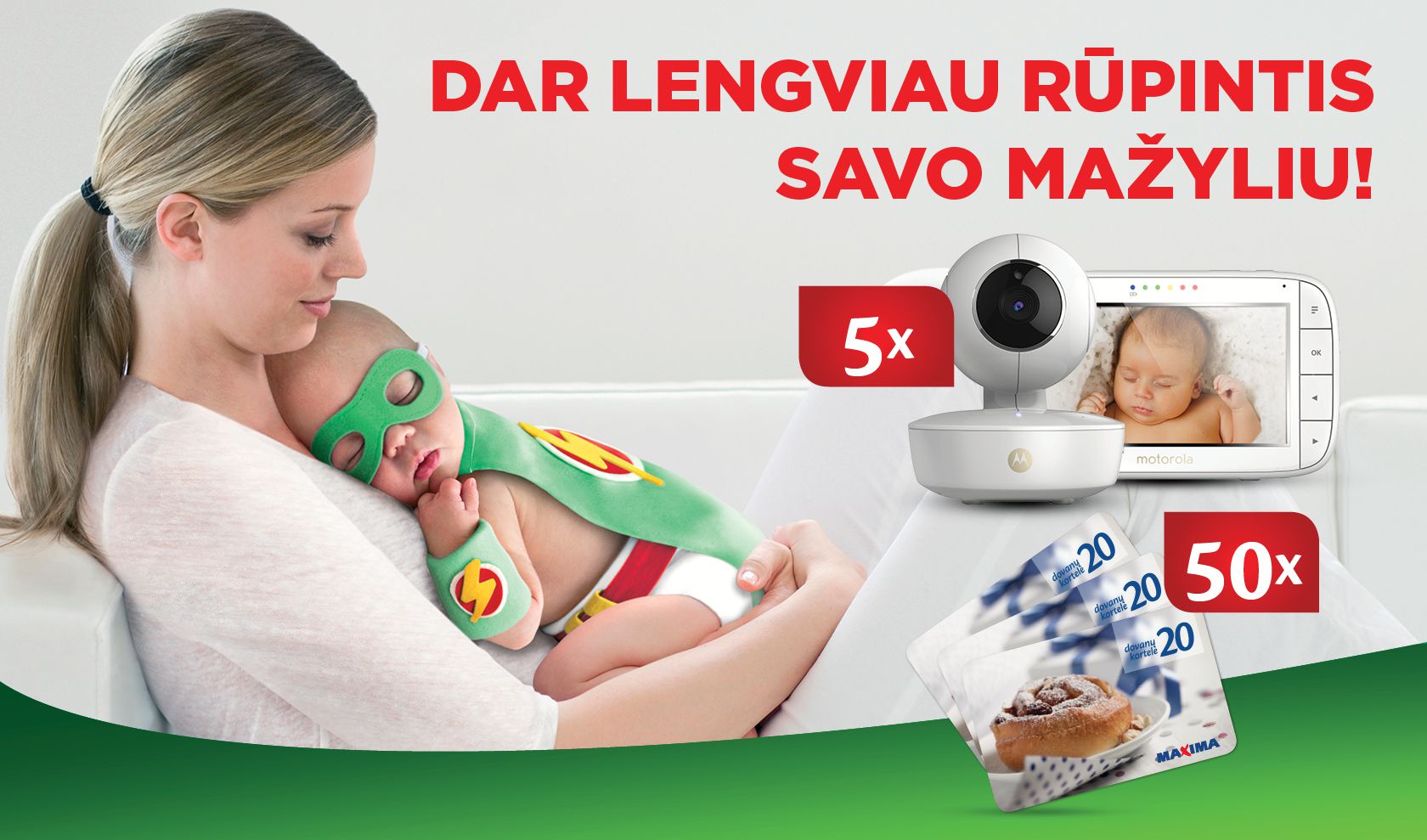 Dar lengviau rūpintis savo mažyliu!